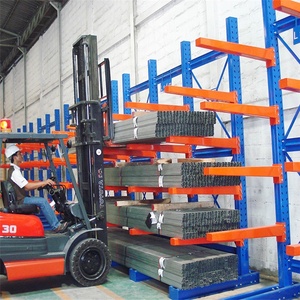 Étagère de stockage industrielle robuste sur mesure, cantilever simple/double face pour articles longs - Product Image 1