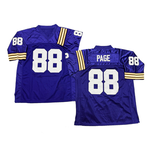 Maglia da rugby da uomo in stile vintage cucita, Chuck Foreman, Chris Doleman, Cris Carter, Randy Moss, Alan Page, taglie S-3XL, spedizione rapida - Product Image 3