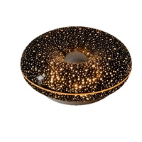 Lampe murale LED en forme de donut, étoilée, à intensité variable au toucher, style Bauhaus vintage, applique murale de chevet pour la décoration intérieure