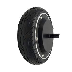 बिल्ट-इन-एन्कोडर 8 इंच 5nm 36/48v 350w 400 आरपीएम 1024 तार 100 किलोग्राम भार ब्रशलेस डीसी सर्वो इलेक्ट्रिक व्हील हब मोटर - Product Image 1