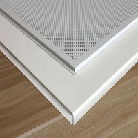Precio de fábrica, azulejos de techo decorativos para techo para sala de estar Interior 600*600mm, azulejos de techo de caída de aluminio