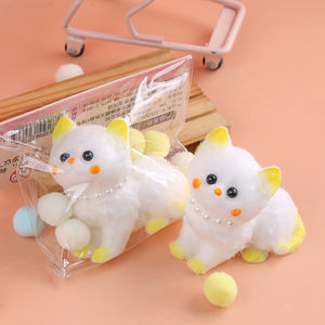 Juguete Antiestrés Divertido y Blandito para Niños, Gato Kawaii de Pascua con Carcasa Esponjosa, Juguete de TPR para Apretar, Gato Mochi - Product Image 5