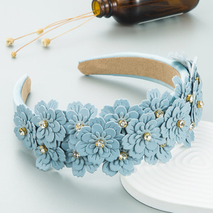 Accesorios <span class=keywords><strong>para</strong></span> el <span class=keywords><strong>cabello</strong></span> <span class=keywords><strong>para</strong></span> mujer, corona <span class=keywords><strong>de</strong></span> boda <span class=keywords><strong>de</strong></span> tela ajustable, diadema rosa, guirnaldas <span class=keywords><strong>de</strong></span> <span class=keywords><strong>flores</strong></span> artificiales <span class=keywords><strong>para</strong></span> niña, venta al por mayor - Product Image 6