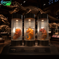 GECAI Embryon de dinosaure animatronique en pot pour la décoration de laboratoire de dinosaurologie, modèle de simulation