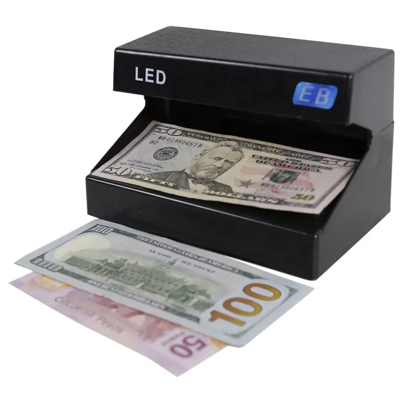 DC-118AB Portable UV lumière LED détecteur d'argent vérificateur de monnaie faux billet Machine de détection détection de faux billets