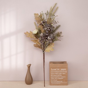 Bouquet de fleurs artificielles CallaFloral, rose, hortensia, tissu tissé en plastique, décoration de mariage et de maison CF01212 - Product Image 1