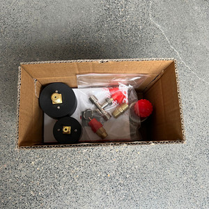 Air Compressor Switch <b>Bracket</b> Four Hole Assembly With Pressure Regulator And Gauge Pneumatic Parts - Product Image 1