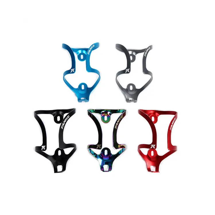 Factory wholesale hot selling multi color metal alloy mountain bike accesorios parts bicycle parts water bottle cage holder