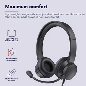 Auriculares USB con Cable y Micrófono con Cancelación de Ruido, Auriculares para Centro de Llamadas, para Computadora Portátil, Oficina, <span class=keywords><strong>Telemarketing</strong></span> - Product Image 4