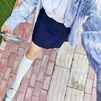 Chaussettes longues tendance et fines, chaussettes en coton noires et blanches unies jusqu'aux genoux