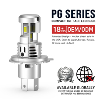 Faros LED para Automóvil PG H4 H7 H8 Personalizados al por Mayor con Patente Exclusiva de Luz de Tres Lados y Tamaño Mini para Instalación No Destructiva