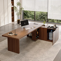 Meubles de bureau en bois massif de luxe personnalisables de haute qualité à prix avantageux, table de direction pour PDG, patron, directeur, cadre