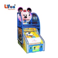Machines de jeu de basket-ball à monnayeur pour enfants, à usage intérieur, avec système de récompense, en métal, version anglaise