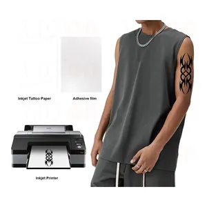 बॉडी आर्ट डिज़ाइन इंकजेट प्रिंट करने योग्य टैटू के लिए A4 आकार लेजर इंकजेट अस्थायी टैटू पेपर टैटू स्टिकर