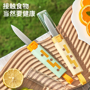 Geometric Fruit Knife 304 Stainless Steel Portable Peeler For Outdoor Use - Product Image 1