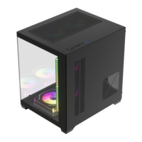 Mid-Tower OEM ODM PC-behuizing Gaming Computerkast Micro ATX met USB3.0 USB1.0 poorten HD Audio SPCC materiaal