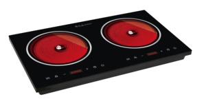 Table de cuisson électrique à 2 brûleurs avec chauffage en céramique 3600w - Product Image 3