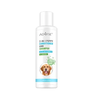 Schnelle Lieferung Dog Shampoo Conditioner mit Aloe Vera Vitamin E zur Linderung von trockenem, juckendem Bio-Hundes hampoo für Haustiere