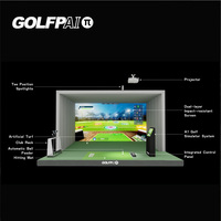 Simulateur de golf tout-en-un GOLFPAI A1 : pré-calibré et prêt à l'emploi pour une utilisation à domicile, comprend un ensemble complet d'accessoires haut de gamme