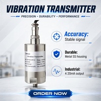 MVT100 : Capteur de vibration intégré à deux fils 4-20 mA, transmetteur de vitesse de vibration pour la surveillance des vibrations des compresseurs, ventilateurs, refroidisseurs
