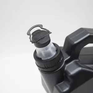 Bouteille d'huile à vis en plastique, pour moteur industriel diesel, 6 l, 4l, noir, capuchon à bec, bouteille d'huile à moteur diesel