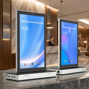 Écran Android double face de 10,1 pouces avec Wi-Fi intégré, ports Ethernet et USB, haut-parleur intégré, monté sur table pour usage hôtelier - Product Image 1