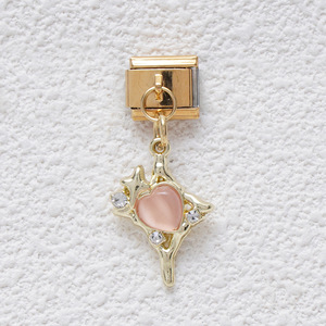 Italian Modular Charm Bracelet Gold Plated Zinc Alloy DIY Pendant Set Unisex Gift Jewelry Accessory - Product Image 3