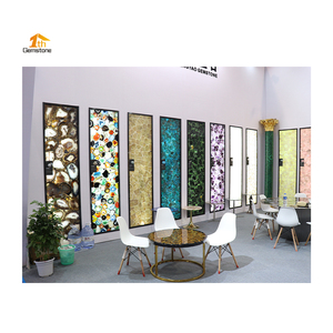 Panel de pared de <span class=keywords><strong>piedra</strong></span> semipreciosa iluminada natural, losas de <span class=keywords><strong>piedra</strong></span> de ágata translúcida retroiluminada - Product Image 6
