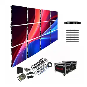 Écran LED pour fond de scène de concert Mur vidéo P2.6 P2.9 P3.9 Novastar Fond de scène de mariage Écran LED pour église