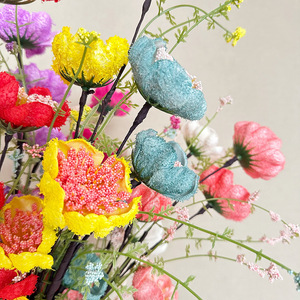 Usine de fleurs artificielles Meiyu Craft, fleurs en mousse floquées, décorations de mariage, vente en gros de haute qualité pour le commerce extérieur - Product Image 3