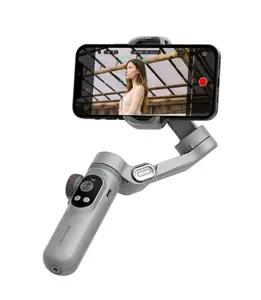 POSK Smart X Pro Smartphone Gimbal 3-Achsen-Handstabilisator mit Füll licht für Handy iPhone Video Vlog Aufnahme