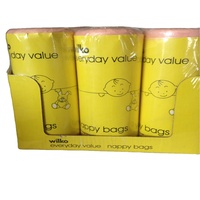 Sac à couches biodégradable à 100 % en PE+D2W/EPI compostable, parfumé, pour couches de bébé, sac d'emballage plastique pour déchets, vente chaude
