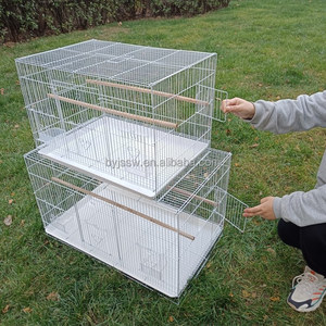 Sıcak satış yeni tasarım kalp şekilli kuş uçuş kafesleri 76x45x45 ile yan yetiştiriciliği kapı ve besleyiciler ve standları - Product Image 2