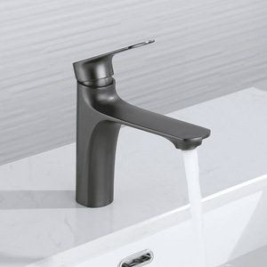 Grifo Monomando Moderno para Montaje en Encimera, Color Gris Metálico, 1.0-1.9 Galones por Minuto, Válvula de Cerámica, Fácil Instalación - Product Image 4