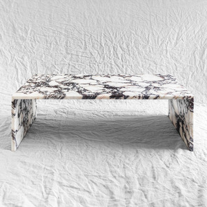 Custom Size Home Decor <strong>Rectangle</strong> Sofa Bed <strong>Side</strong> <strong>Table</strong> Luxury Calacatta Violet Square Marble Coffee <strong>Table</strong> - Product Image 2
