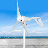 Générateur éolien de surveillance de lampadaires 100W, système d'éclairage complémentaire éolien-solaire à énergie nouvelle 12V/24V/48V, fibre de nylon, sans