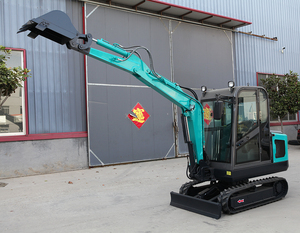 Mini escavatore equipaggiare con binario e cabina o tetto per uso domestico o piccolo agricoltore - Product Image 6