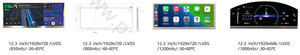 หน้าจอแสดงผล TFT LCD รุ่น HSD123KPW1-A30 ขนาด 12.3 นิ้ว ความละเอียด 1920*720 แบบ LVDS ความสว่างสูง 850nits รองรับอุณหภูมิกว้าง สำหรับยานยนต์ - Product Image 4