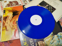 Disque vinyle bleu foncé de 7, 10, 12 pouces