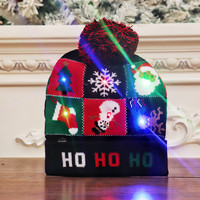 Cappello di natale a Led cappello di natale lavorato a maglia di natale regalo di Natale cappelli con Led si illumina