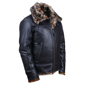 Chaquetas de Cuero de Borrego para Hombre, Diseño Moderno 2025, con Logotipo Personalizado en la Parte Delantera, Tela de Lona, Gran Venta - Product Image 2