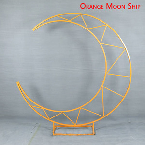 Nuova cornice di <span class=keywords><strong>sfondo</strong></span> ad arco di nozze in ferro forgiato per decorazione ad arco di <span class=keywords><strong>luna</strong></span> decorazione di nozze - Product Image 6