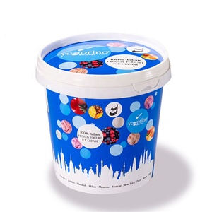Envase Redondo <span class=keywords><strong>de</strong></span> Plástico para Helado <span class=keywords><strong>de</strong></span> 1 Litro, Envase <span class=keywords><strong>de</strong></span> Plástico IML para Helado - Product Image 1