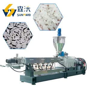 Auto Sunward Factory Supplier FRK Fortified Rice 75 Twin Screw Extruder Cereal Grains Rice Artificial Rice Machine