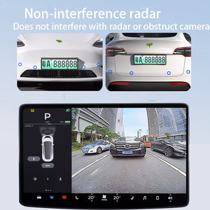 Cadre de <span class=keywords><strong>plaque</strong></span> d'<span class=keywords><strong>immatriculation</strong></span> flottant pour Tesla New Model Y, cadre latéral de <span class=keywords><strong>plaque</strong></span> d'<span class=keywords><strong>immatriculation</strong></span> pour véhicule à énergie nouvelle, accessoires extérieurs de voiture - Product Image 4
