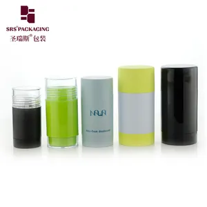 Luxury Customized Printed Refillable Plastic Bottles 50ml Stick Deodorant Container