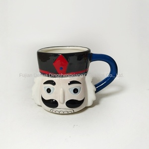 <span class=keywords><strong>Mug</strong></span> en céramique à trois étages, design de <span class=keywords><strong>dessin</strong></span> animé de style américain créatif, peint à la main, résistant aux hautes températures, pour le bureau et la maison - Product Image 4