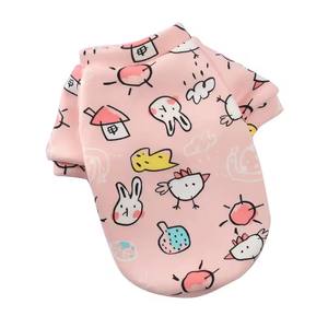 Nuovi vestiti stampati per animali domestici con cappuccio in pile a due zampe primavera e pullover invernale gatto cane orsacchiotto fornisce vestiti - Product Image 1