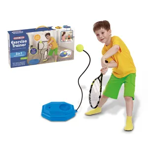 3 in 1 tenis Badminton egzersiz eğitmen oyunu spor topu oyuncaklar çocuklar için özel plastik spor açık oyuncak spor ekipmanları ile