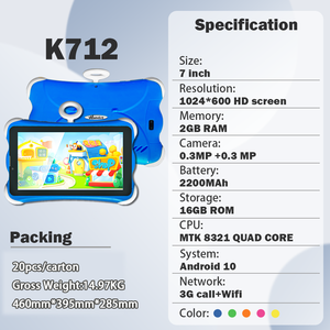 7 inch Tablet PC MTK8321 chơi game tablette cho Enfant 1GB + 16GB GPS Wifi Android giáo dục trẻ em máy tính bảng - Product Image 2